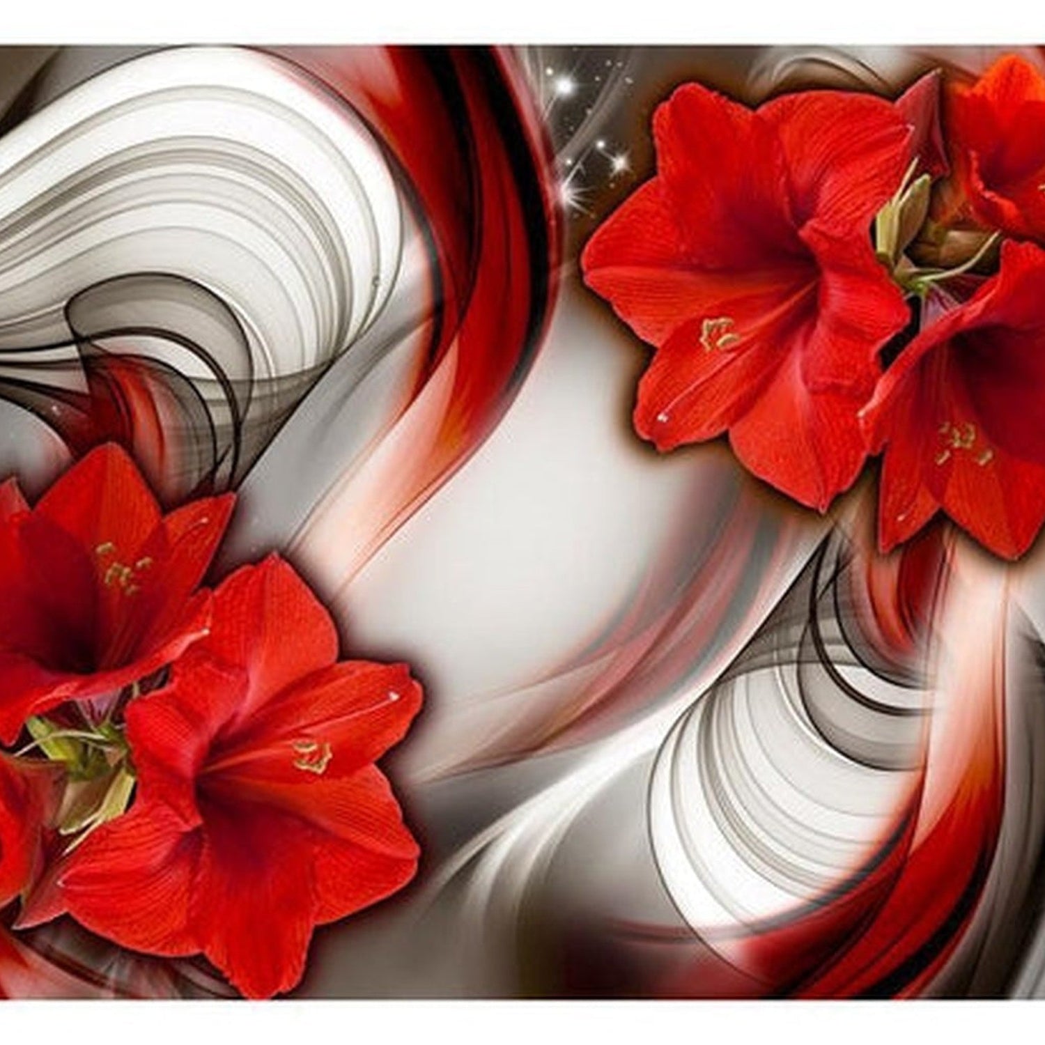 Wall mural - Amaryllis - Ballad of the Red-TipTopHomeDecor