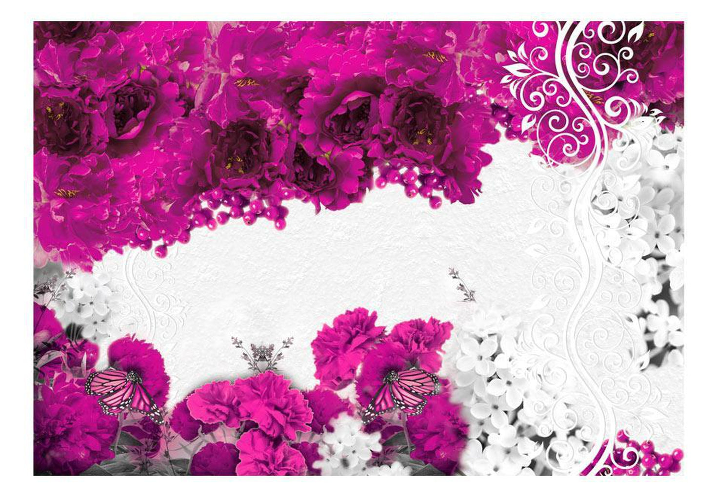Wall mural - Colors of spring: fuchsia-TipTopHomeDecor