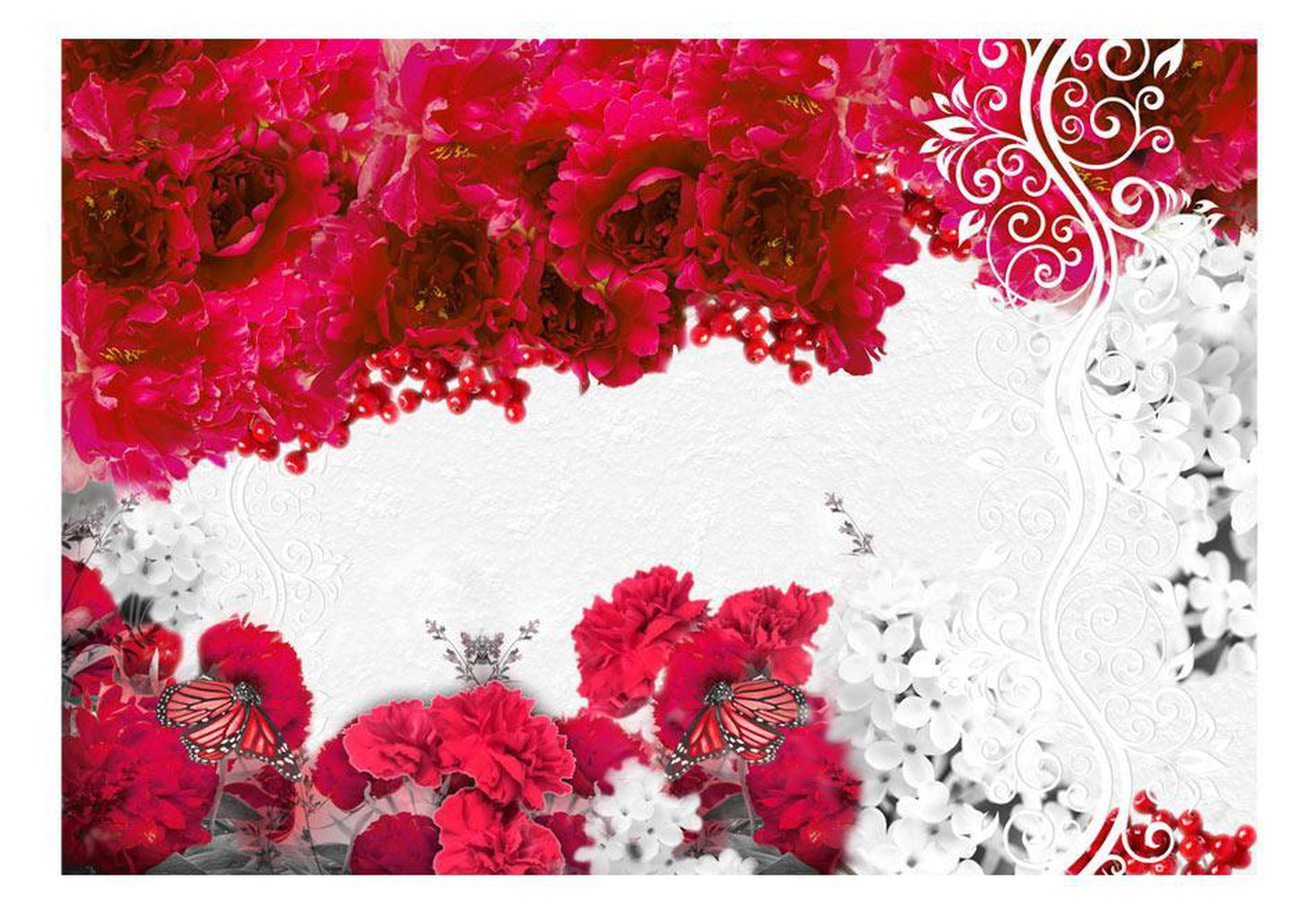 Wall mural - Colors of spring: red-TipTopHomeDecor