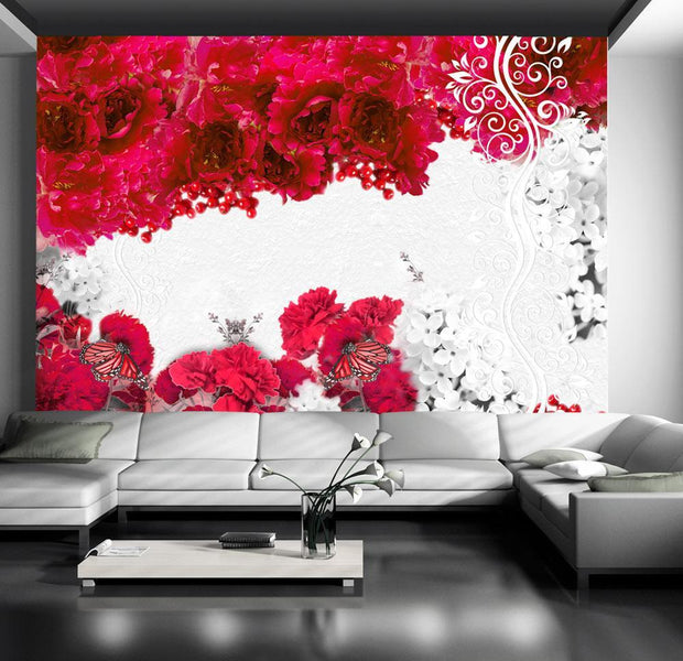 Wall mural - Colors of spring: red-TipTopHomeDecor