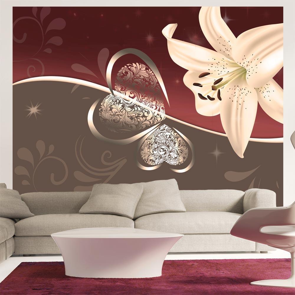 Wall mural - Cream lily-TipTopHomeDecor