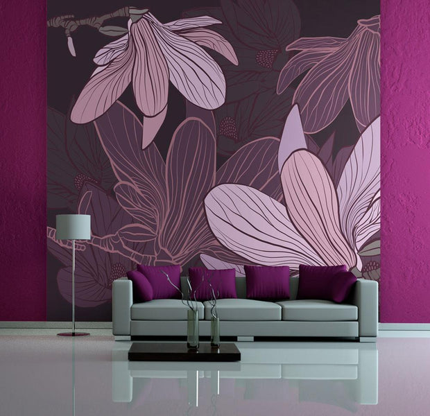 Wall mural - Dreamy flowers-TipTopHomeDecor