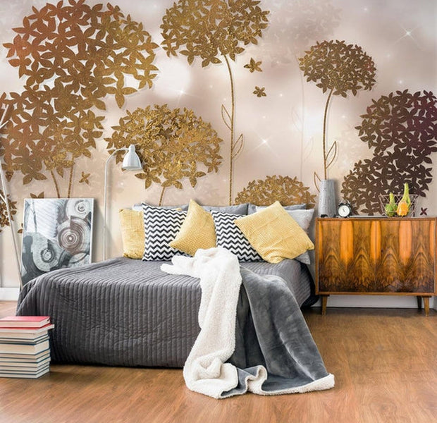Wall mural - Golden Garden-TipTopHomeDecor