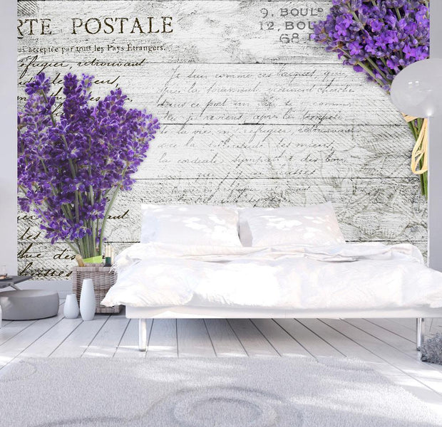 Wall mural - Lavender postcard-TipTopHomeDecor