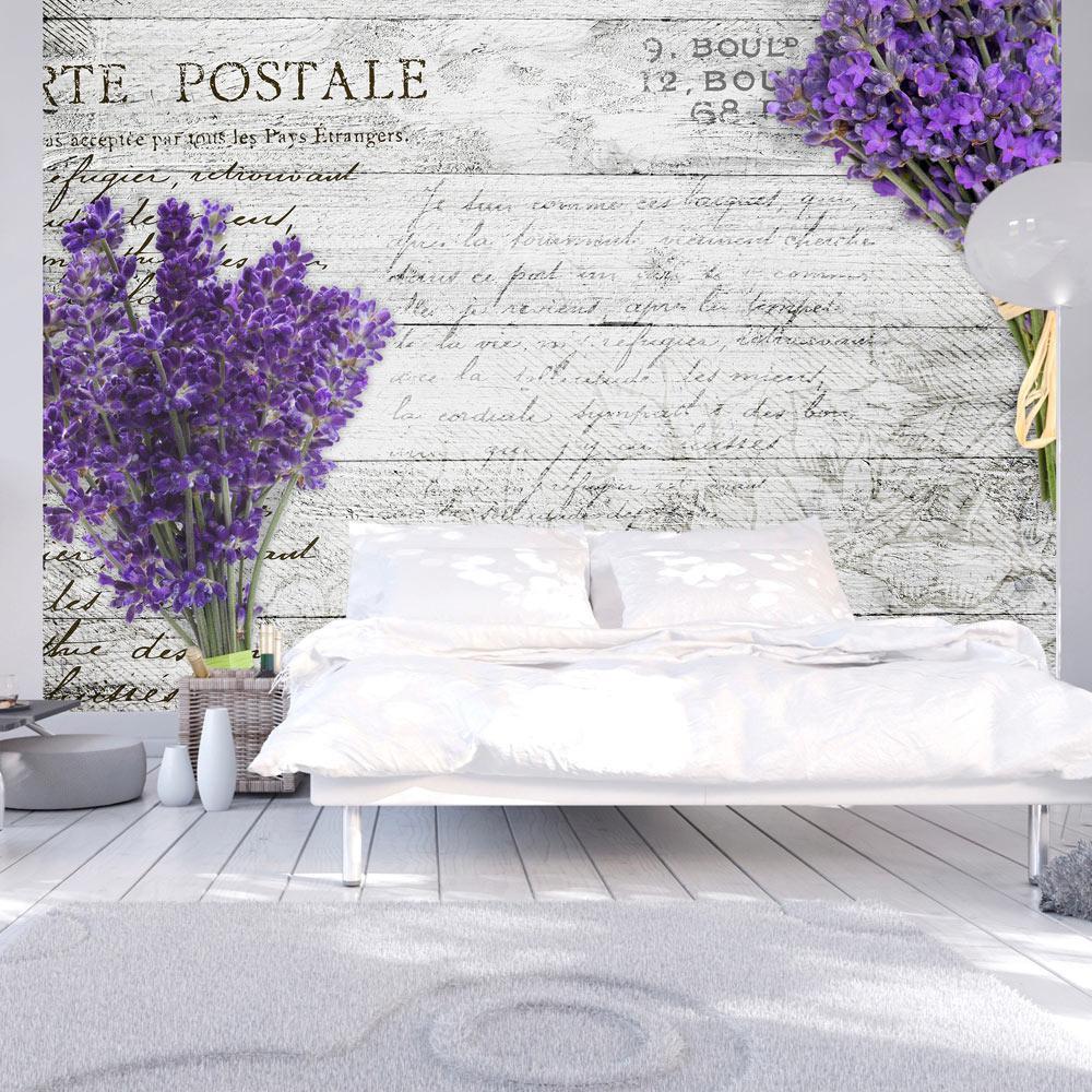 Wall mural - Lavender postcard-TipTopHomeDecor