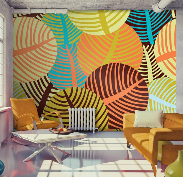 Wall mural - collage: leaves-TipTopHomeDecor