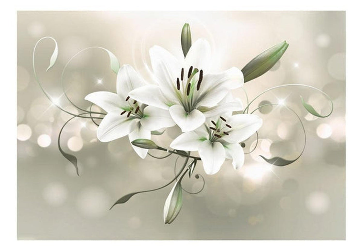 Wall mural - Lily - Flower of Masters-TipTopHomeDecor
