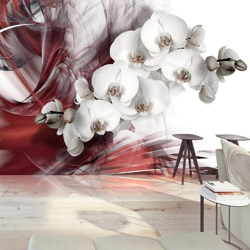 Wall mural - Orchid in red-TipTopHomeDecor