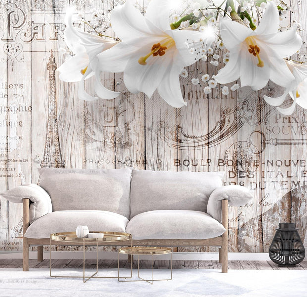Wall mural - Parisian Lilies-TipTopHomeDecor