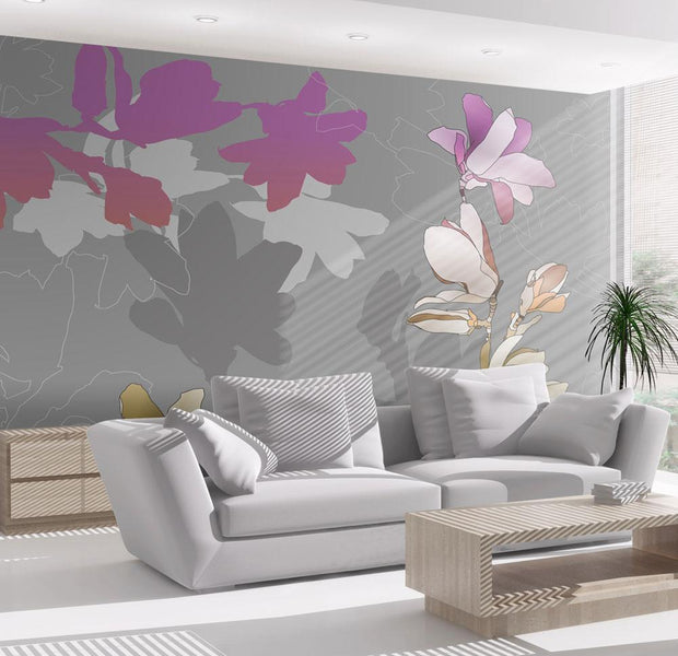 Wall mural - Pastel magnolias-TipTopHomeDecor