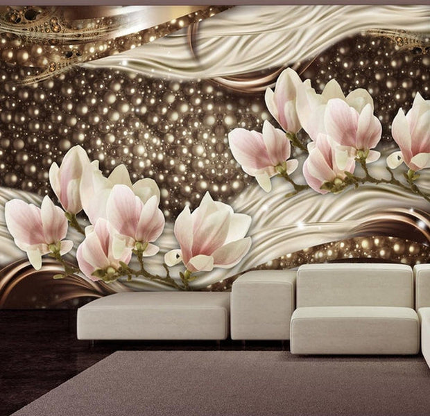 Wall mural - Pearls and Magnolias-TipTopHomeDecor