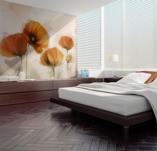 Wall mural - Poppies - vintage-TipTopHomeDecor