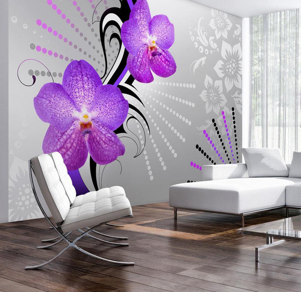 Wall mural - Purple vibrations-TipTopHomeDecor