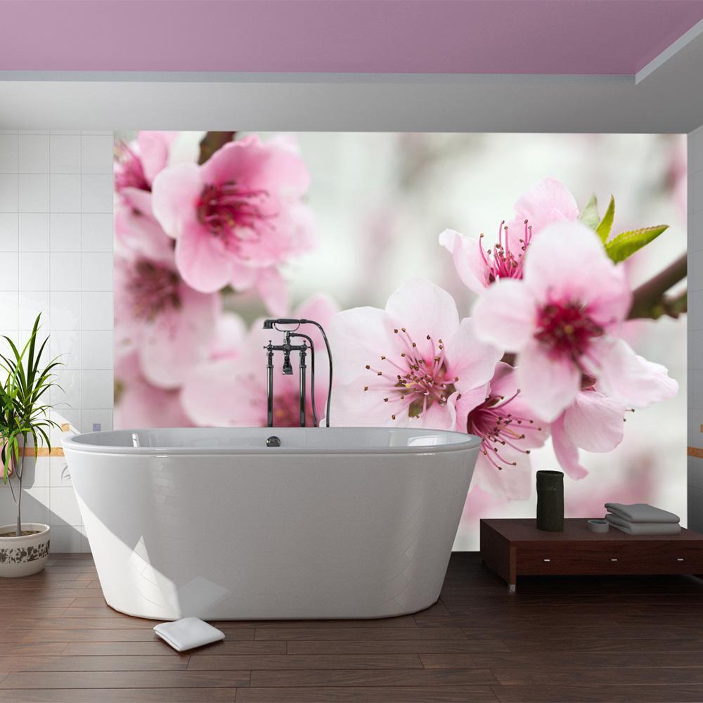 Wall mural - Spring, blooming tree - pink flowers-TipTopHomeDecor