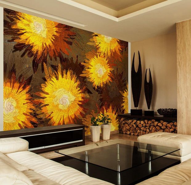 Wall mural - Sunflower dance-TipTopHomeDecor