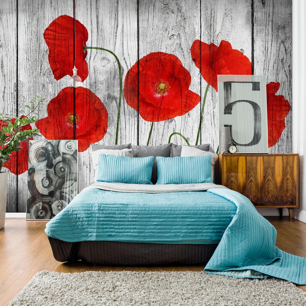 Wall mural - Tale of Red Poppies-TipTopHomeDecor