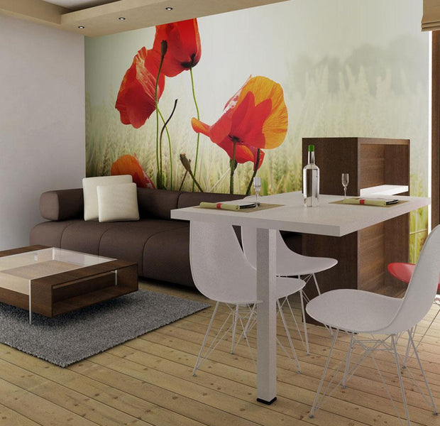Wall mural - The beauty of wild poppies-TipTopHomeDecor