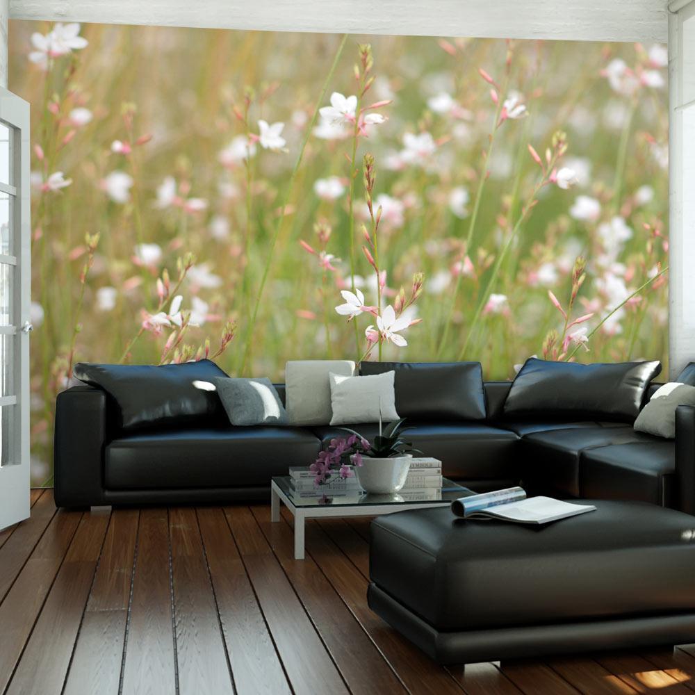 Wall mural - White delicate flowers-TipTopHomeDecor