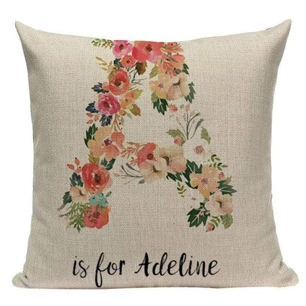 Flower Letter Cushion Covers-TipTopHomeDecor