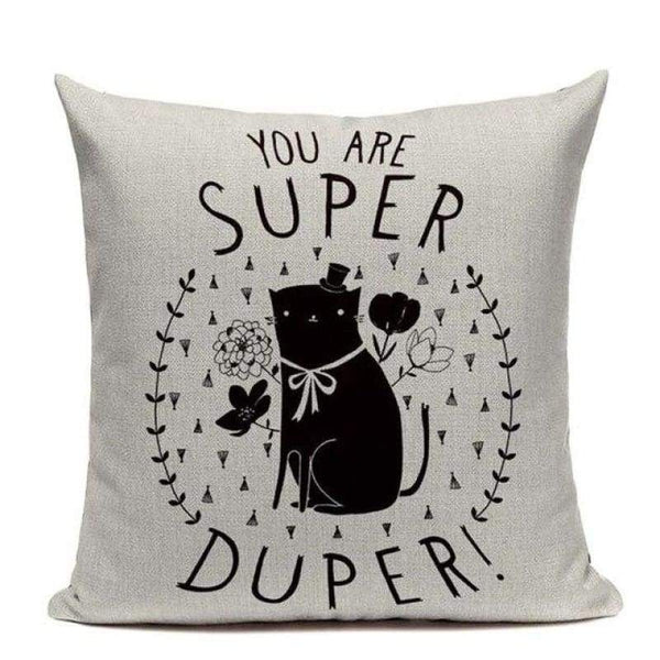 Tiptophomedecor Funny Cat Eyes Cushion Covers