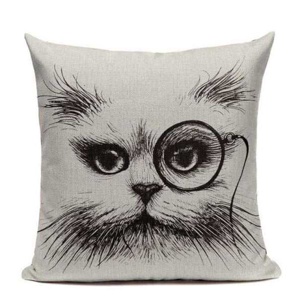 Tiptophomedecor Funny Cat Eyes Cushion Covers