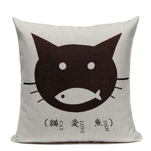 Tiptophomedecor Funny Cat Eyes Cushion Covers