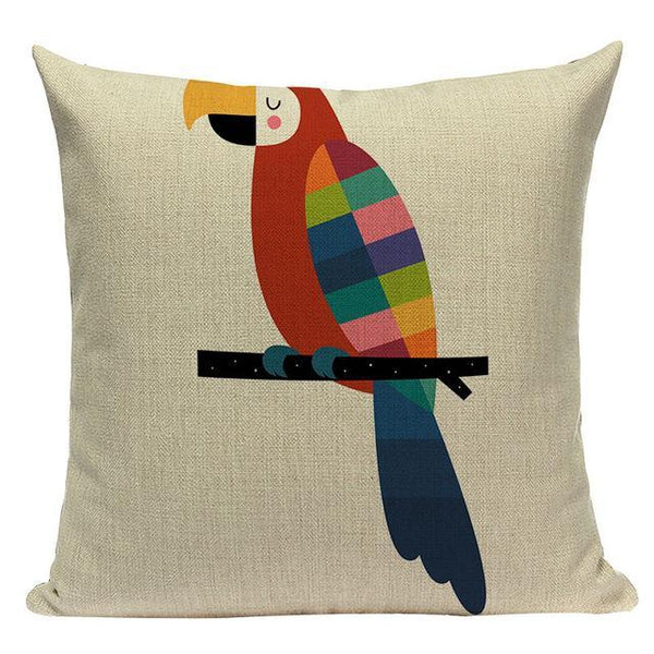 Geometric Abstract Nordic Animal Pillow Cases-Tiptophomedecor