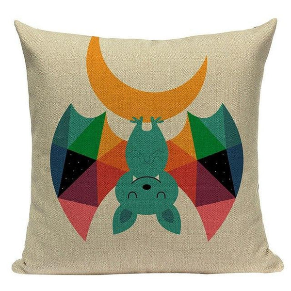 Geometric Abstract Nordic Animal Pillow Cases-Tiptophomedecor