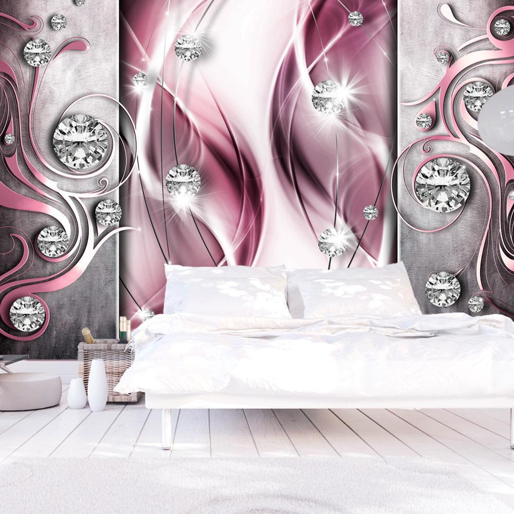 Wall mural - Pink and Diamonds-TipTopHomeDecor