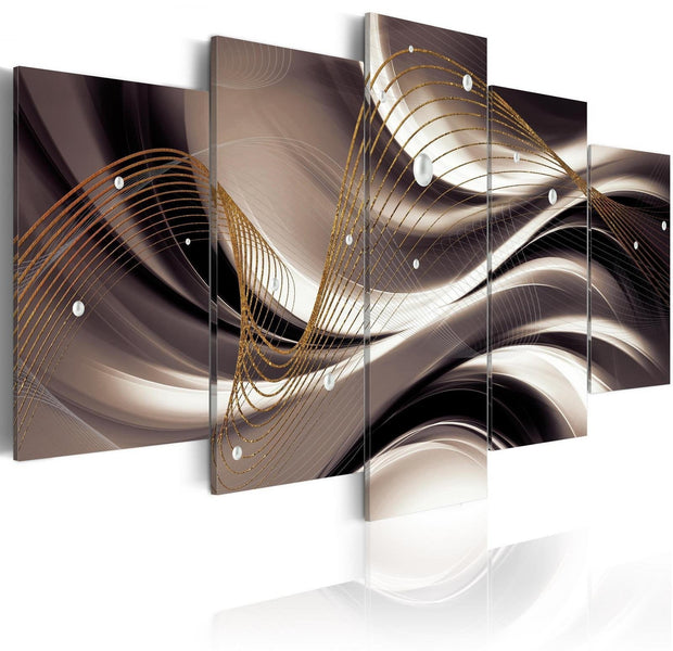 Glamour Stretched Canvas Art - Abstract Cobweb-Tiptophomedecor