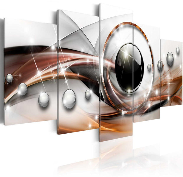 Glamour Stretched Canvas Art - Abstract Gaze-Tiptophomedecor