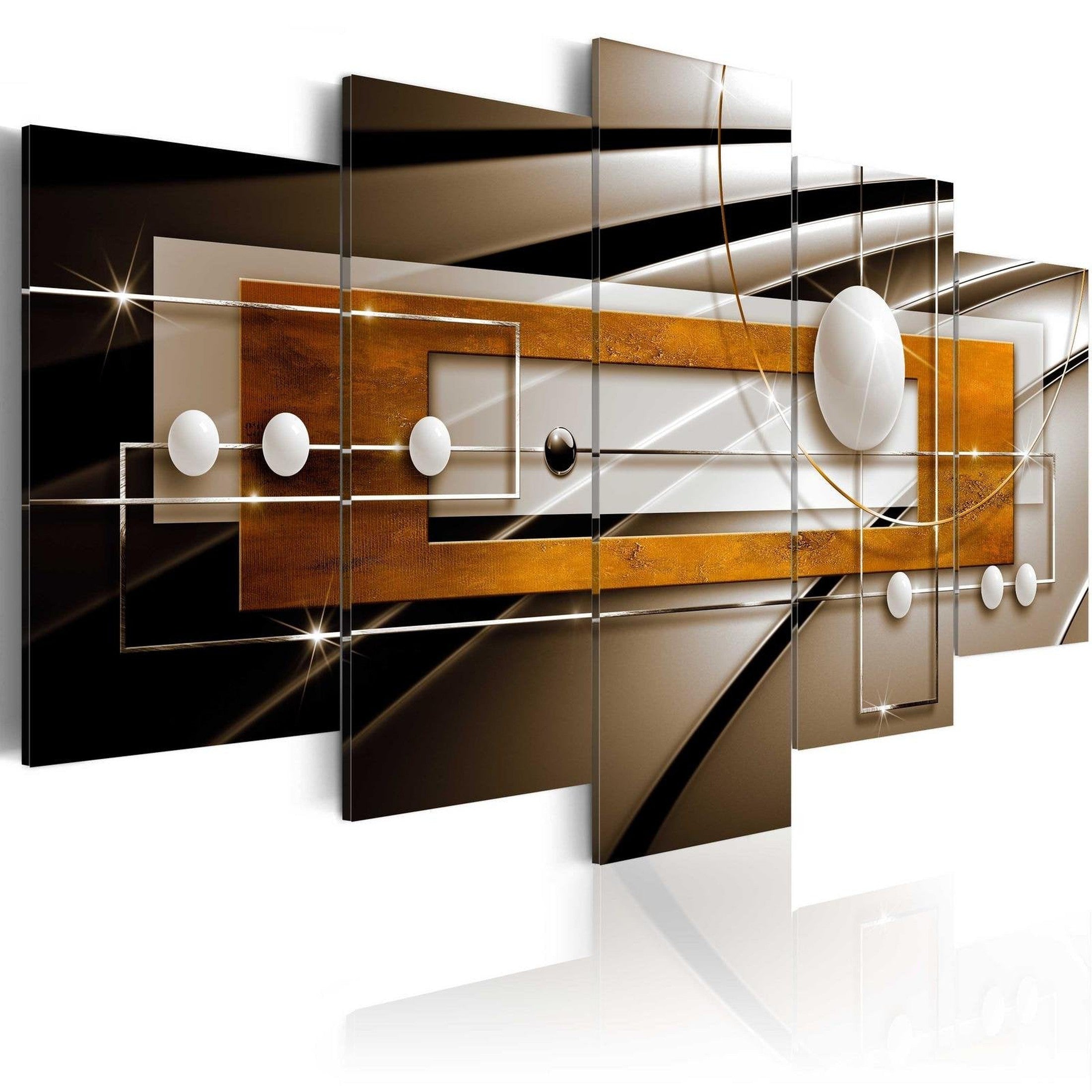 Glamour Stretched Canvas Art - Abstract Harmony-Tiptophomedecor