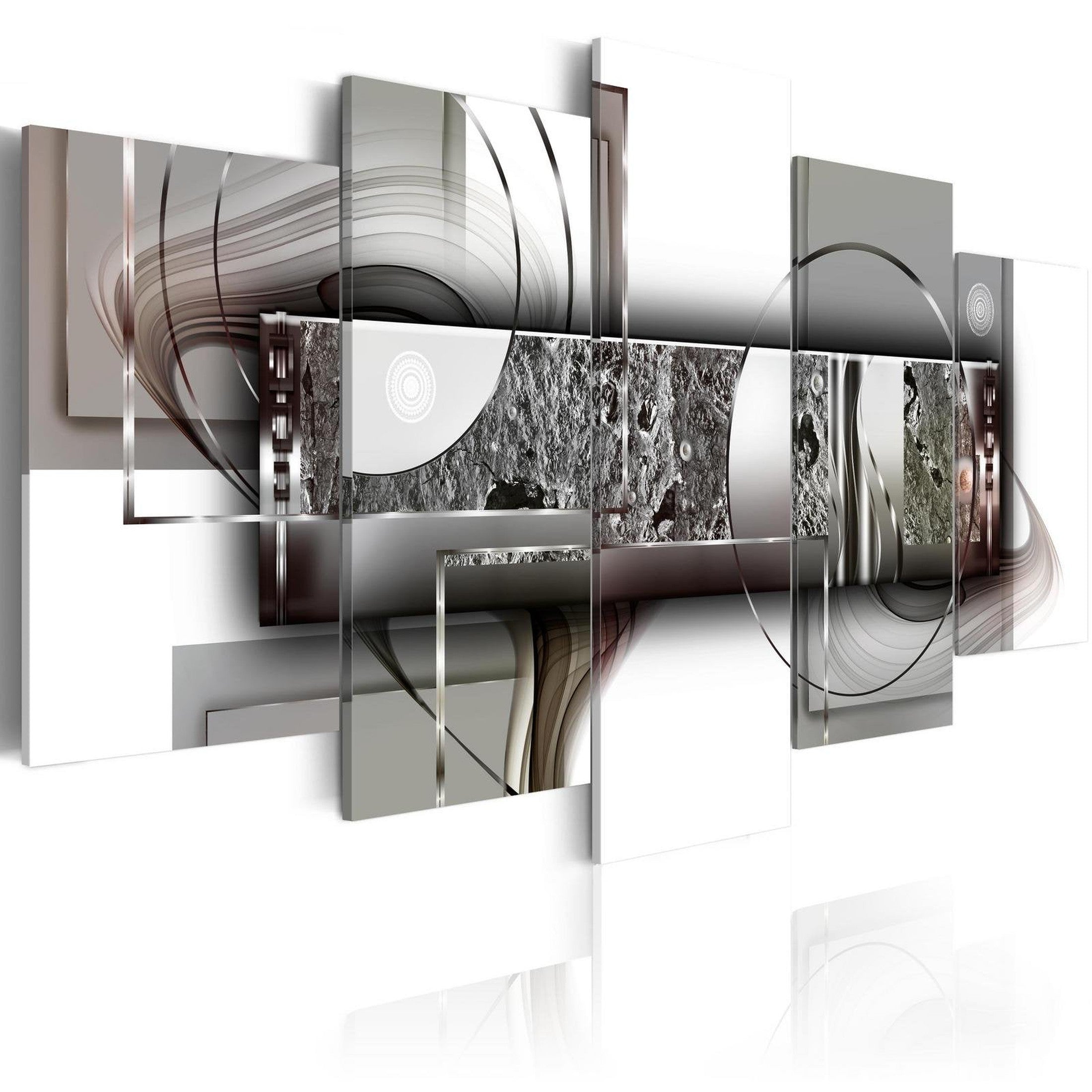 Glamour Stretched Canvas Art - Abstract Structure-Tiptophomedecor