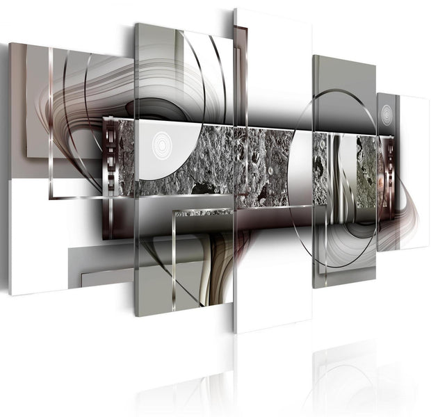 Glamour Stretched Canvas Art - Abstract Structure-Tiptophomedecor