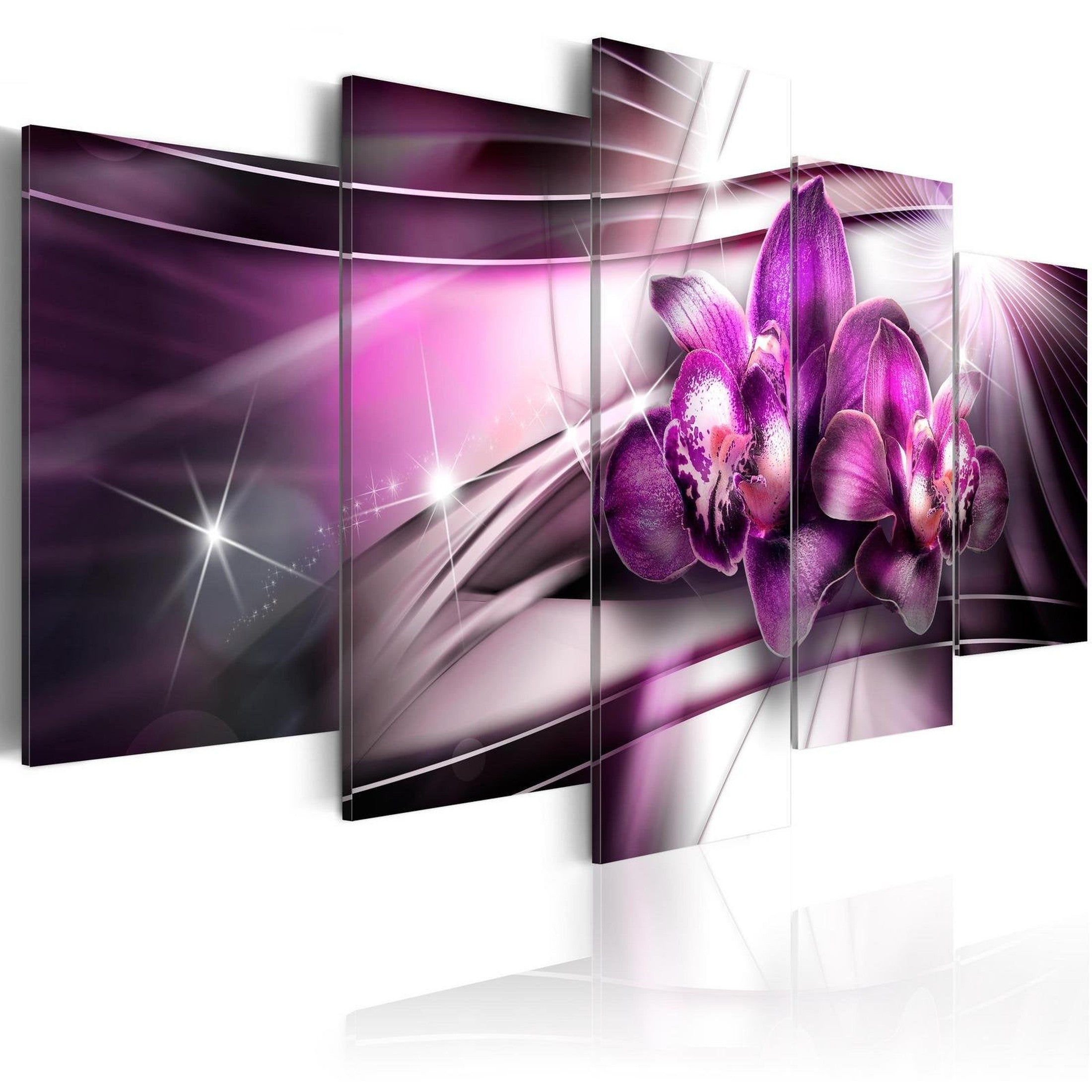 Glamour Stretched Canvas Art - Amaranthine Tandem-Tiptophomedecor