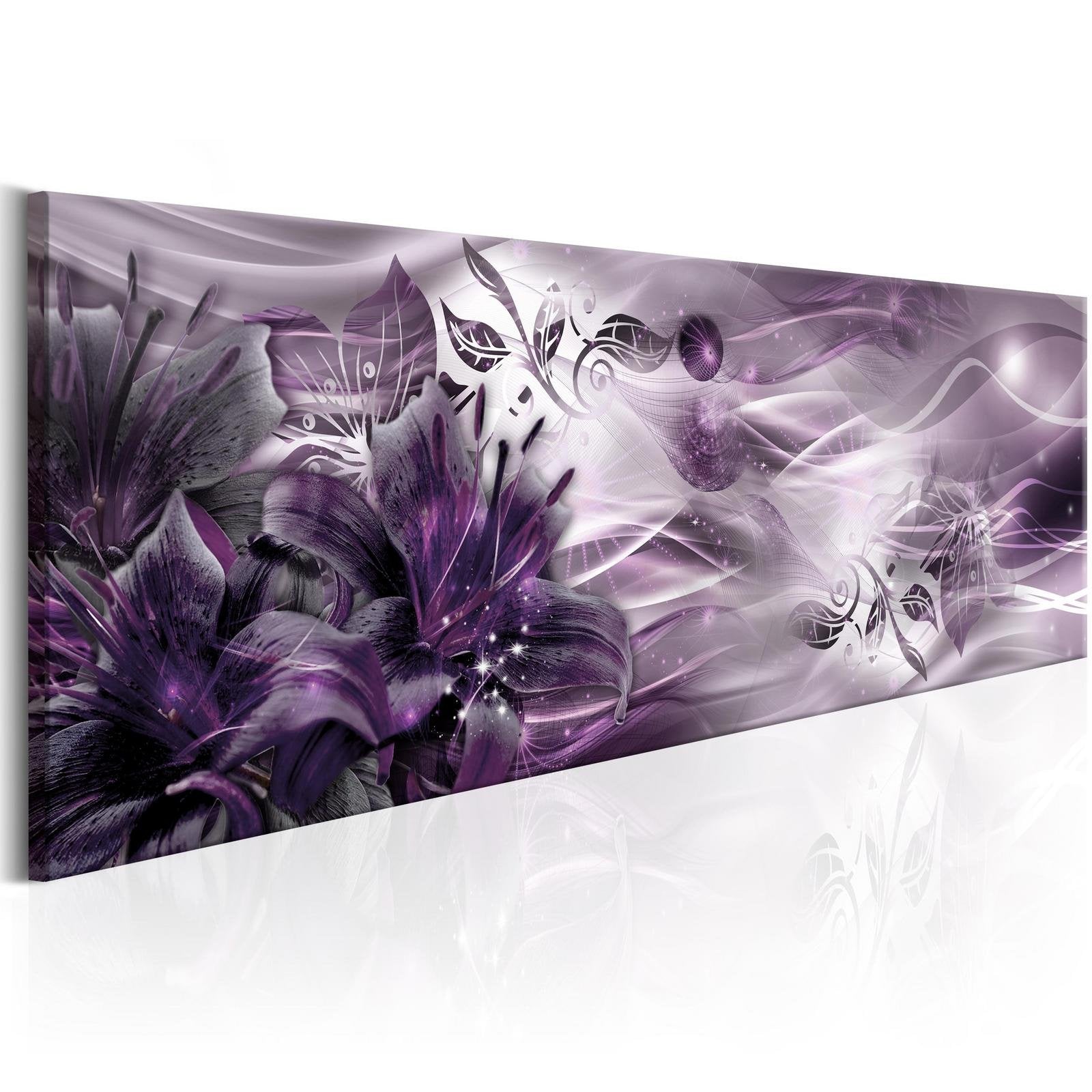 Glamour Stretched Canvas Art - Amethyst Constellation-Tiptophomedecor