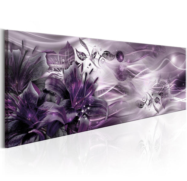 Glamour Stretched Canvas Art - Amethyst Constellation-Tiptophomedecor