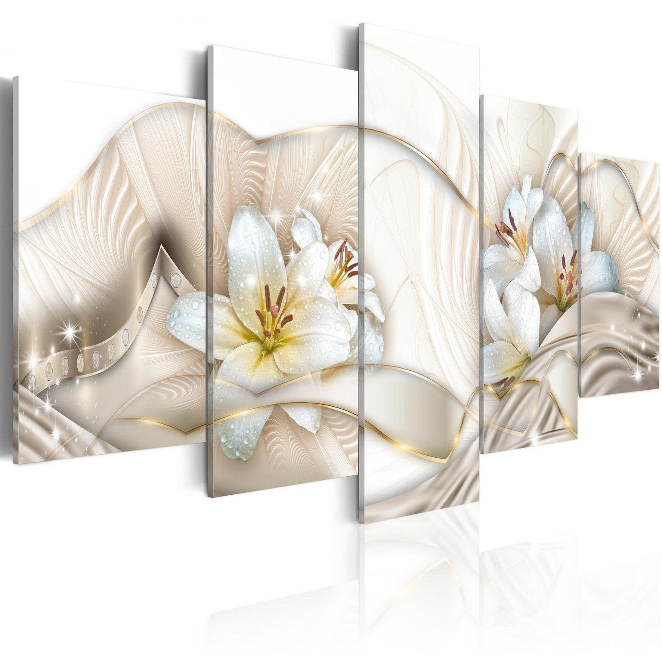 Glamour Stretched Canvas Art - Aphrodite'S Flowers-Tiptophomedecor