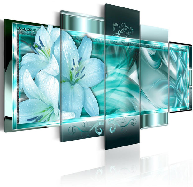 Glamour Stretched Canvas Art - Azure Dream-Tiptophomedecor