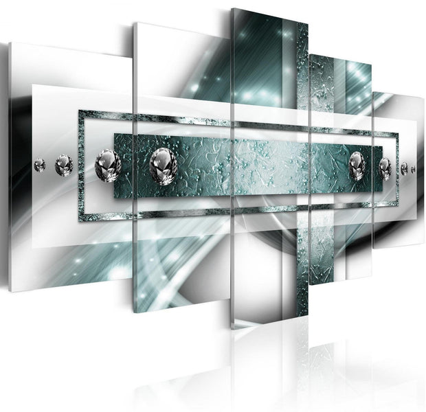 Glamour Stretched Canvas Art - Azure Ray-Tiptophomedecor