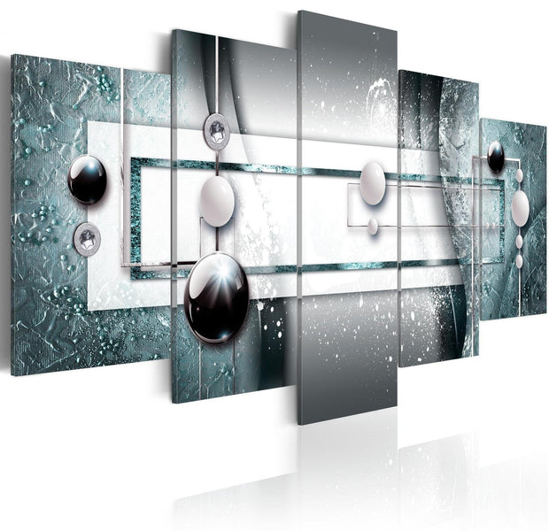 Glamour Stretched Canvas Art - Blue Harmony-Tiptophomedecor