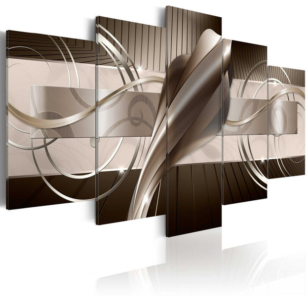 Glamour Stretched Canvas Art - Brown Cobra-Tiptophomedecor