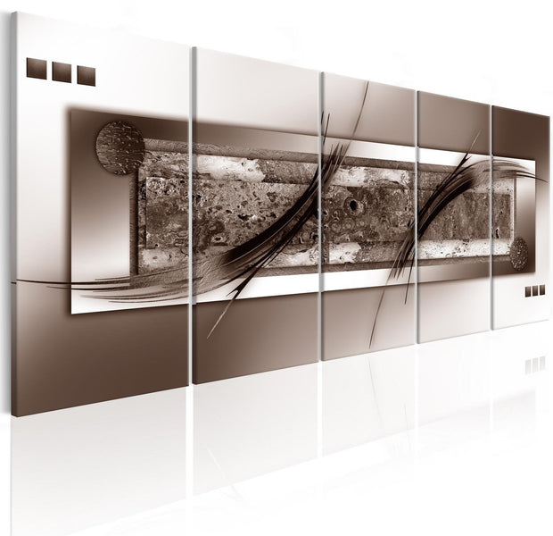 Glamour Stretched Canvas Art - Brown Gradient-Tiptophomedecor