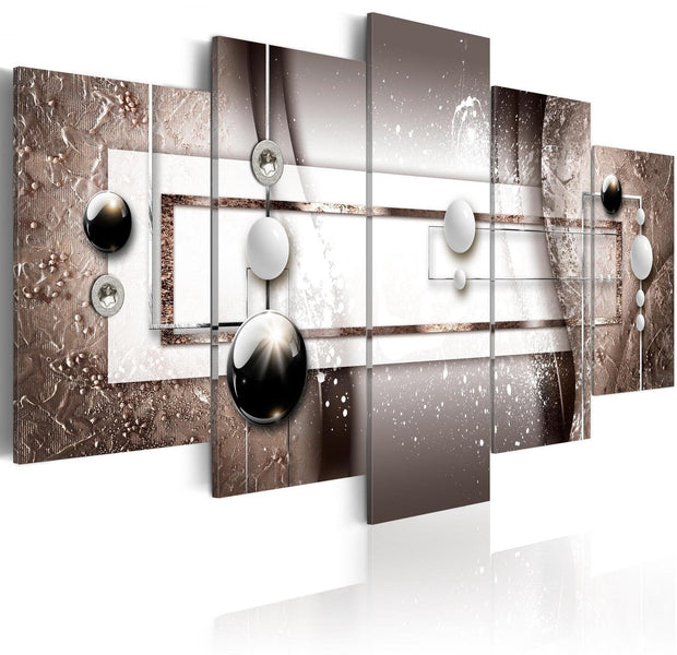 Glamour Stretched Canvas Art - Brown Passion-Tiptophomedecor