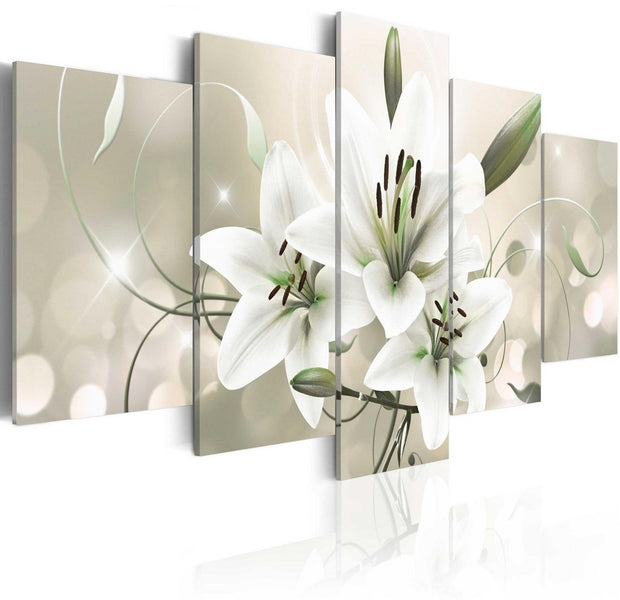 Glamour Stretched Canvas Art - Celadon Beauty-Tiptophomedecor