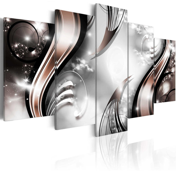 Glamour Stretched Canvas Art - Cinnamon Mirage-Tiptophomedecor