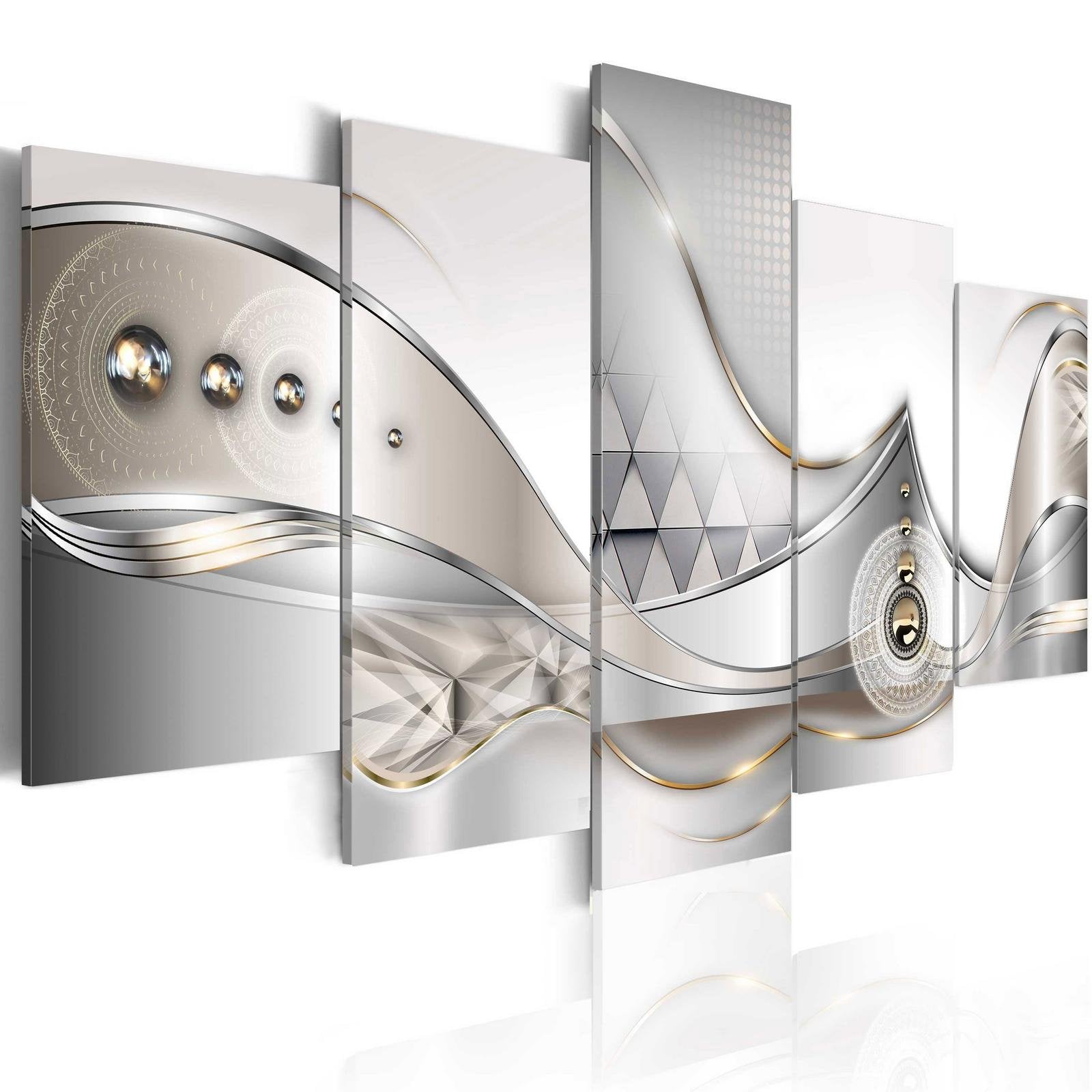 Glamour Stretched Canvas Art - Crystalline Depth-Tiptophomedecor