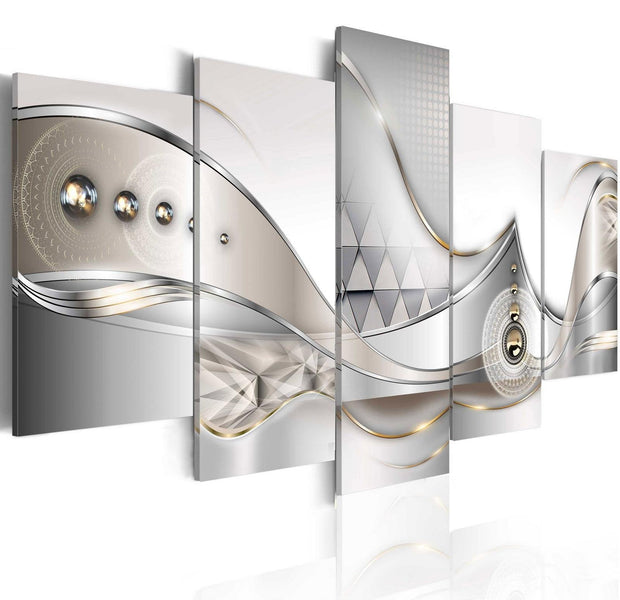 Glamour Stretched Canvas Art - Crystalline Depth-Tiptophomedecor