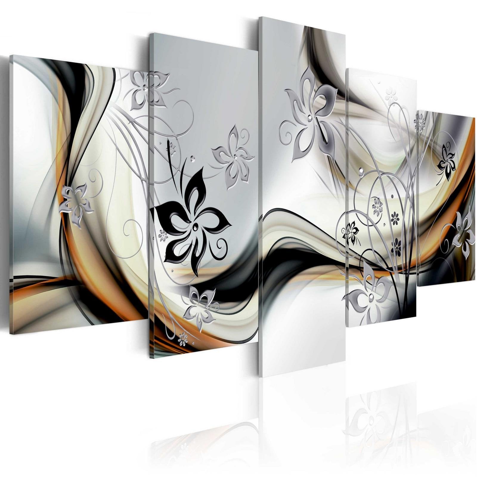 Glamour Stretched Canvas Art - Dance Of Lightness-Tiptophomedecor