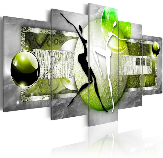 Glamour Stretched Canvas Art - Dance Of Nature-Tiptophomedecor